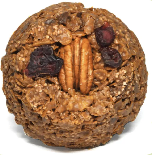 Enjambre Turín con chocolate, nuez y arándano